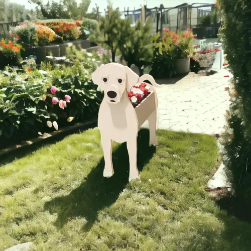 Vista 9 de Beagles - Contenedor para plantas con forma de perro, para amantes de las mascotas, maceta de PVC lindo para perros, macetas de cara para decoración