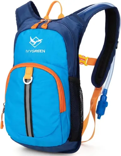 Vista 19 de Ivygreen Mochila de hidratación para niños, mochila de senderismo para niños o niñas con vejiga de agua de 1.5 L