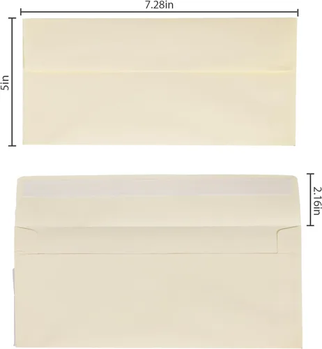Vista 2 de Sobres de invitación A7, paquete de 30, sobres de 5x7 para invitaciones, sobres autoadhesivos para bodas, tarjetas de felicitación, correspondencia