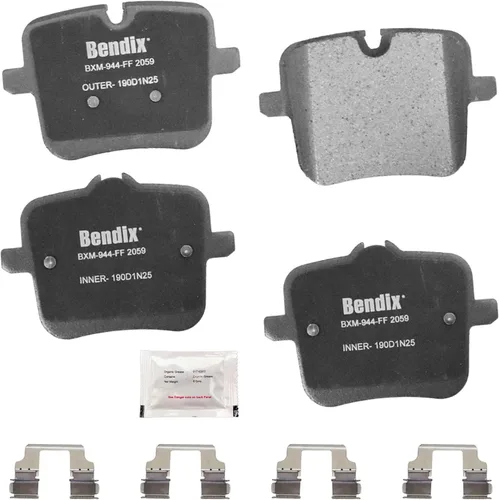 Vista 131 de Bendix Pastillas de freno traseras de cerámica Priority1 CFC1020 para Cadillac CTS 2007-2006, SRX 2009-2004, STS 2010-2006