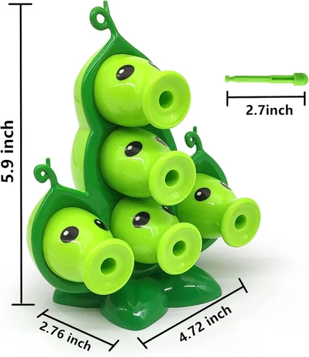 Vista 2 de JHESAO 1 pieza de juguetes de plantas y zombis, figuras de acción Zombies PVZ, juego de juguetes de 1 serie 3, grandes regalos para niños