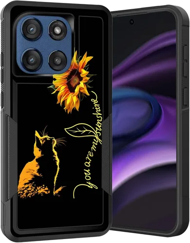 Vista 127 de para Moto G Play 4G 2024, funda de dos capas híbrida resistente y a prueba de golpes, PC duro + silicona suave protectora para Motorola Moto G Play