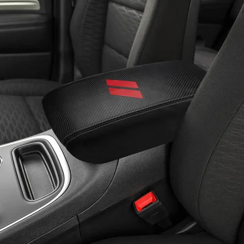 Vista 11 de INTGET Funda para reposabrazos de consola central de automóvil para Dodge Durango Accesorios 2011-2020, funda de cuero para reposabrazos, funda