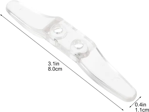 Vista 3 de DOITOOL Tacos de seguridad para cable ciego, piezas de control de cuerda de ventana de plástico transparente de 3.14 pulgadas con tornillos, paquete