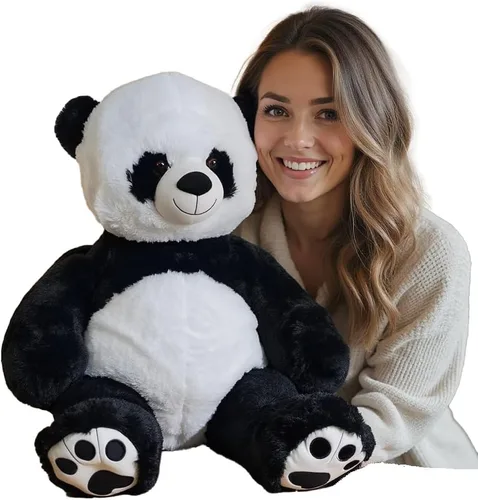 Vista 7 de Anico - Peluche beige de 10" con ojos bordados Suave animal de peluche, perfecto como peluche para bebés, niños pequeños y niños Peluche
