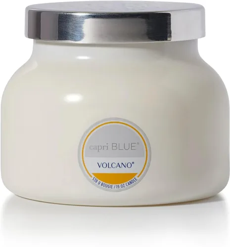 Vista 37 de Capri Blue Volcano Velas perfumadas – Velas en tarro de cristal de lujo para el hogar perfumadas con frutas tropicales y cítricos azucarados, mezcla
