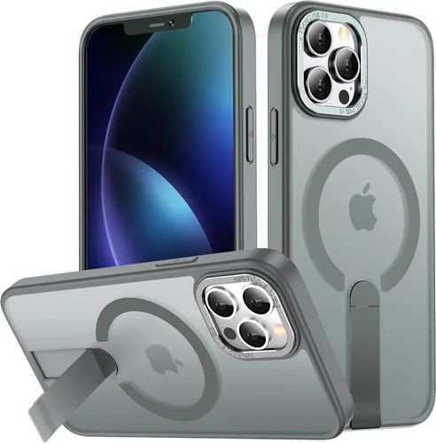 Vista 25 de Funda para iPhone 11 Compatible con Magsafe, Soporte Invisible Incorporado [Prueba de caída de grado militar] Funda protectora delgada y a prueba