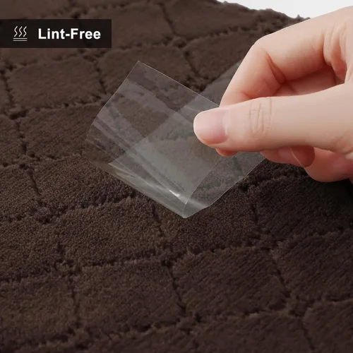 Vista 8 de Homaxy - Paquete de 12 trapos de cocina (13 x 19 pulgadas, marrón), de terciopelo coral supersuaves y absorbentes para lavar platos, paño