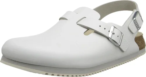 Vista 10 de Birkenstock Zuecos de cuero Tokio Super Grip para mujer Negro