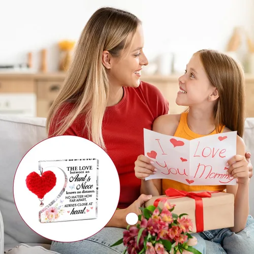 Vista 4 de Regalos de cumpleaños para tía, regalos de agradecimiento para tías, día de la madre, Navidad, ideas únicas de regalo para tía, tía y sobrina sabe