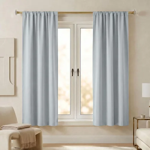 Vista 152 de Superior Cortinas opacas, oscurecimiento de habitación, dormitorio, cortinas, cocina, detalles de ventana de sala de estar, bloqueo solar, térmico