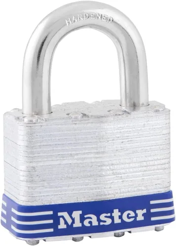 Vista 8 de Master Lock 5T - Candado para exteriores con llave, paquete de 2 unidades, color plateado