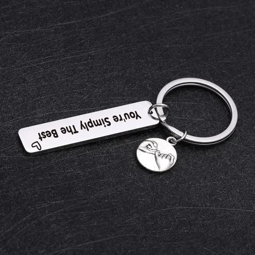 Vista 3 de Regalo para novio, regalo de mejor amiga, joyería para hermanas, llavero para novio, joyería para novia, regalo de boda, joyería para marido, llavero