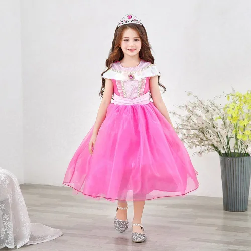 Vista 3 de Disfraz de princesa Aurora, accesorios de disfraz para niñas, accesorios de princesa, Halloween, cosplay, set de regalos de Navidad