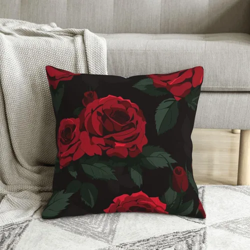 Vista 6 de 2 fundas de almohada de pana, fundas de almohada cuadradas suaves y cuadradas para sofá, sala de estar, 16 x 16 pulgadas