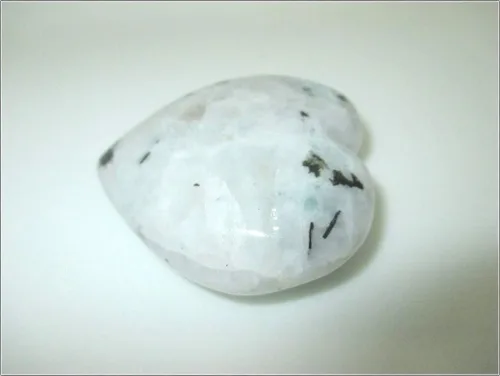 Vista 9 de Jet Rainbow Moonstone - Libreta con forma de corazón, sin piedras, para terapia de cristal, espiritual, curación de chakra, equilibrio de energía
