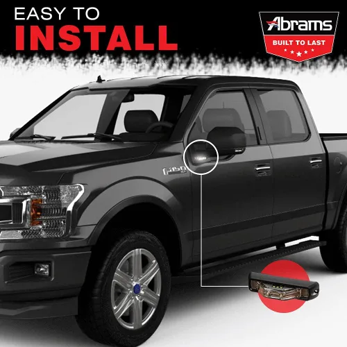 Vista 5 de Abrams Flex 180 - Cabezal de luz LED ámbar/blanco para parrilla [64 W - 16 LED] [Clase SAE 1] Gran angular debajo del espejo Snow Plow Truck
