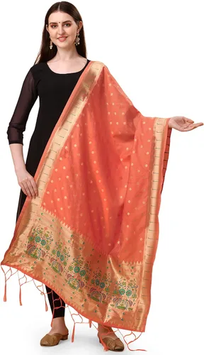 Vista 11 de Estampado Animal Seda Hani Dupatta