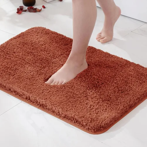 Vista 39 de MIULEE Alfombras de baño negras, suaves y pequeñas, absorbentes, antideslizantes, de secado rápido, esponjosas, para baño, bañera y duchas, lavables