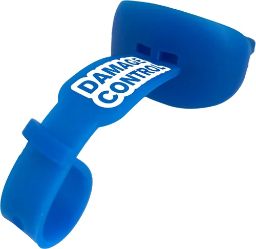 Vista 13 de DAMAGE CONTROL Protector bucal con correa permanente para casco, protector bucal juvenil para proteger labios y dientes, chupete sin ebullición