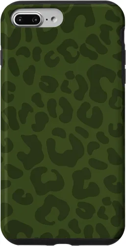Vista 12 de Olive Military Green Cheetah Leopard Print Animal Skin Case for iPhone 17