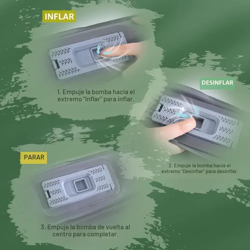 Vista 8 de Elegear Colchoneta autoinflable de aire y espuma, colchón de camping de espuma viscoelástica ultragruesa de 4" con bomba eléctrica incorporada