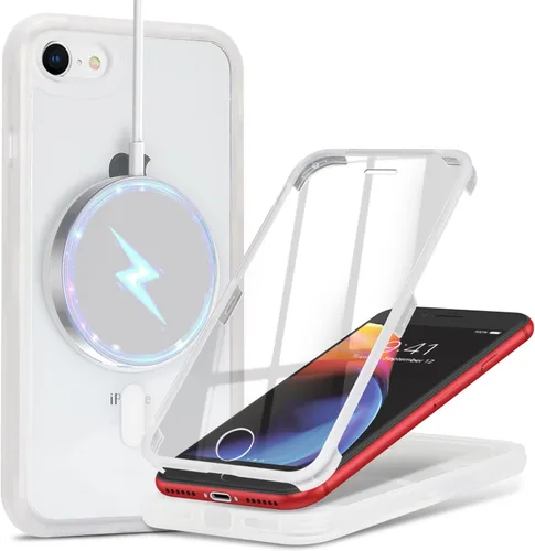 Vista 85 de Funda para iPhone 8 Plus con protector de pantalla, compatible con Magsafe, para iPhone 7 Plus, protector de pantalla integrado, funda delgada