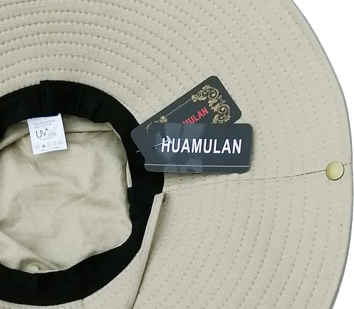 Vista 6 de HUAMULAN Sombreros de sol de ala súper ancha de 6 pulgadas, para hombres y mujeres, para pesca, senderismo, jardín, césped, trabajo, safari