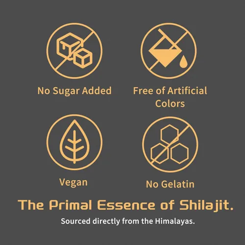 Vista 9 de Shilajit - Gomitas de oro para hombres y mujeres con Ashwagandha y Gokshura, más de 85 minerales y ácido fúlvico, energía natural y apoyo
