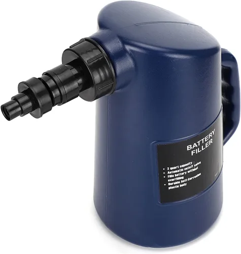 Vista 9 de Battery Filler - Botella de llenado de agua de batería de 2 litros/carrito de golf de ciclo profundo, botella de llenado de batería resistente
