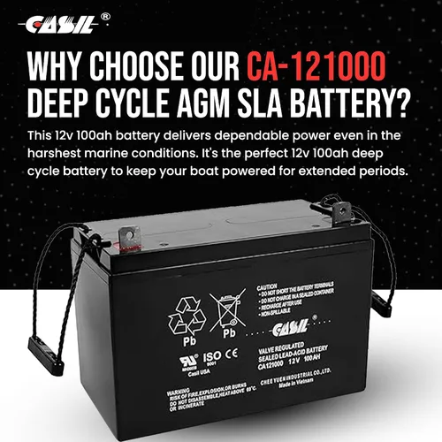 Vista 4 de Casil Batería 12v 100ah para paneles solares RENOGY PV