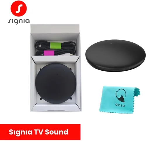 Vista 4 de Signia - Transmisor Bluetooth de sonido para TV, transmisión directa para audífonos Compatible con dispositivos Rexton, Miracle-Ear, Signia
