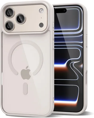 Vista 8 de oakxco Funda magnética transparente compatible con Magsafe, bonita funda delgada y transparente de poliuretano termoplástico no amarillenta, carcasa