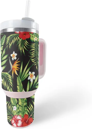Vista 27 de MightySkins Skin - Vaso de vinilo compatible con Stanley The Quencher H2.0 FlowState de 40 onzas, Crazy Tikis, protectora, duradera y única, fácil