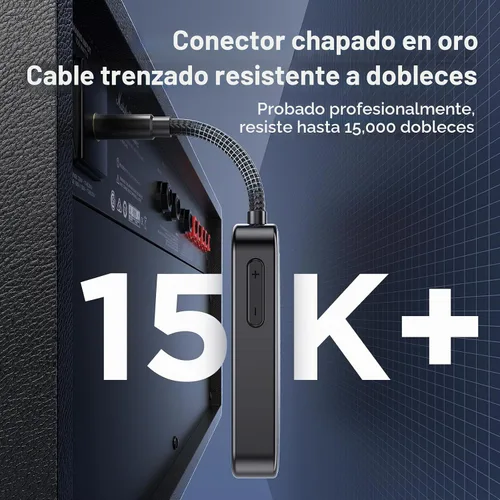 Vista 8 de Transmisor receptor Bluetooth A6 Pro, adaptador de audio inalámbrico 2 en 1 para avión/TV/PC/gimnasio, auriculares de doble enlace, receptor