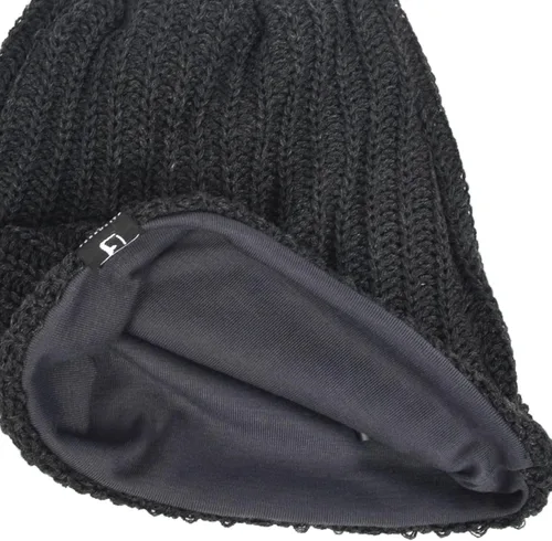 Vista 3 de Gorro de punto de cráneo de gran tamaño para hombre