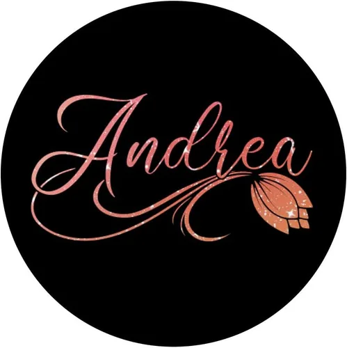 Vista 3 de Andrea Nombre Nombre Floral Tulip Flores Diseño Rosa PopSockets PopSockets Swappable PopGrip