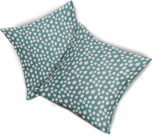 Vista 8 de Sweetshow Juego de 2 fundas de almohada de 16 x 16 pulgadas, diseño bohemio, con diseño de lunares, moderno y moderno, para exteriores, decorativas