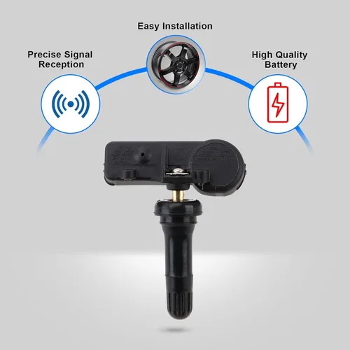 Vista 4 de Sensor de presión de neumáticos TPMS compatible con Infiniti Nissan preprogramado 315MHz Reemplazar # 40700-JA01B 40700-1AA0B 40700-1AA0D