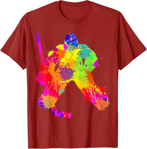 Vista 69 de Camiseta de hockey de hockey sobre hielo, Negro