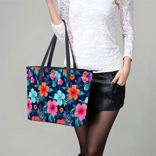 Vista 6 de Bolso de mano para mujer, bolso de hombro con asa duradera, bolso de cuero PU