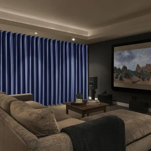 Vista 8 de Frelement Cortinas de cine – Cortinas de terciopelo para privacidad con forro opaco, ganchos planos, aislamiento térmico, 100 pulgadas de ancho x 96