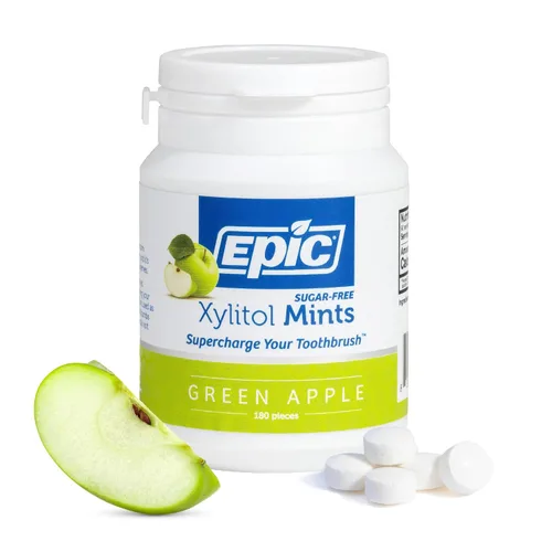 Vista 13 de Epic Mentas de Xilitol 100% - Sin Aspartamo, Sin Azúcar - Mentas con Sabor a Canela, 55 Piezas (Paquete de 5) 100% xilitol; sin OGM; vegano; apoya