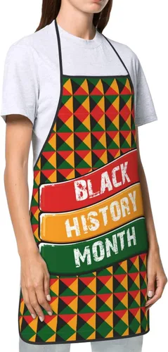 Vista 3 de I Am Black History Mes Delantal Ajustable Adulto Chef Cocina Babero Para Cocinar Hornear