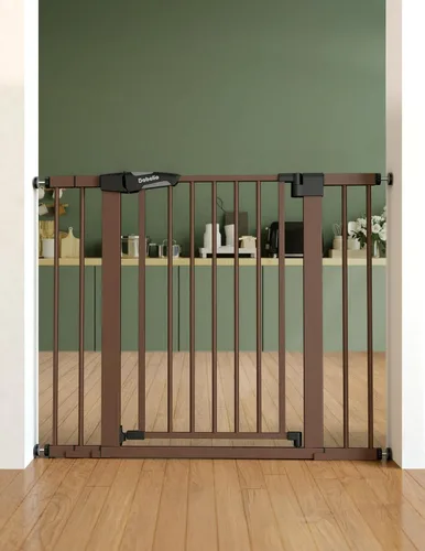 Vista 18 de Babelio - Puerta de seguridad para puertas y escaleras, de 26-40 pulgadas, con cierre automático, puerta de presión C5, fácil de instalar, sin