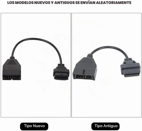 Vista 2 de Adaptador OBD2 a OBD1 GM, cable conector adaptador de herramienta de diagnóstico de 12 pines OBD1 a 16 pines OBD2 para reemplazo de GM