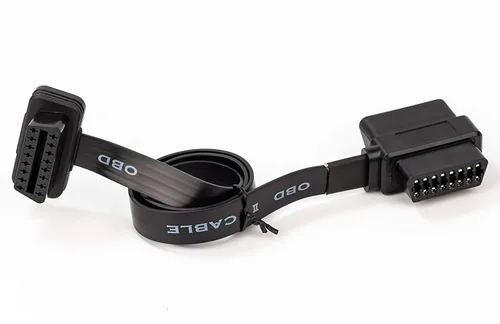 Vista 2 de YPP OBD II OBD2 Pass-Through J1962M/F a J1962F - Cable divisor de cinta 1 macho a 2 hembra, 2 pies