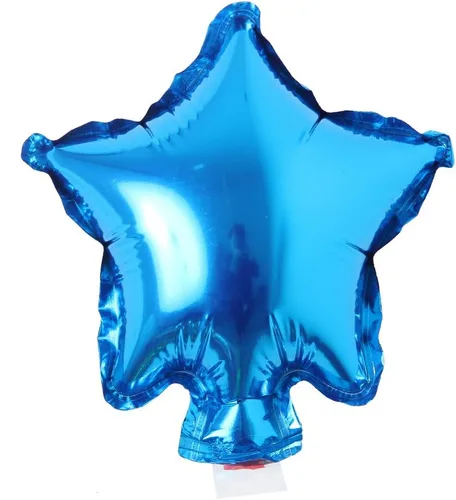 Vista 6 de 5 unids/lote Mini globos de papel de aluminio con forma de corazón de estrella de 5 pulgadas, globos inflables para boda, cumpleaños, baby shower