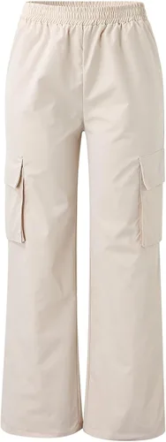 Vista 4 de Trousers Pants for Women Casual Fashion Wide Leg Stretch Pants High Waist Relaxed Fit Spring Bottoms