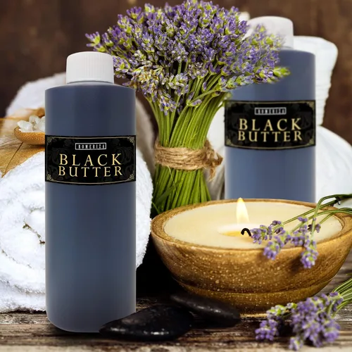 Vista 3 de Perfume de mantequilla negra de 1 onza perfumada de aceite corporal para hombres, botella de plástico, tamaño pequeño para viajes y regalos
